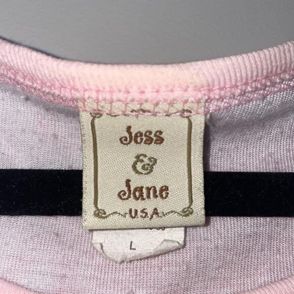 Pink Vintage French Print Top - Picture 4 of 4